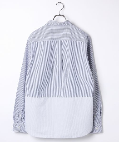 RAGEBLUE（レイジブルー）の「パネル切り替えシャツ長袖/712806（シャツ/ブラウス・メンズ・ネイビー/ライトブルー/グレー/ブルー・MEDIUM/LARGE）」の5枚目の写真