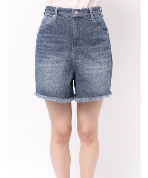 CALNAMUR（カルナムール）の「デニムショートパンツ（デニムパンツ・レディース・ブルー/ホワイト・SMALL/MEDIUM）」の14枚目の写真