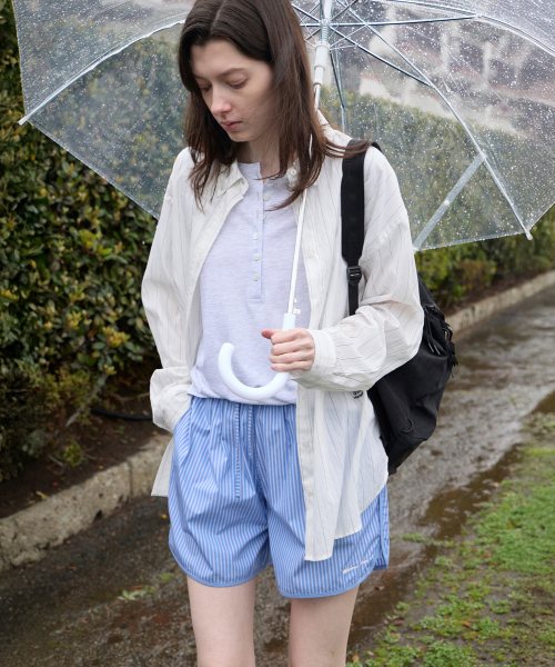LEVAR(レバー)の「Cotton Binding Trunk Shorts - Blue Wide Stripe(その他パンツ・レディース・その他・SMALL/MEDIUM)」の1枚目の写真