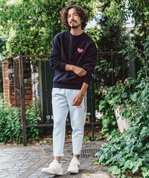 felkod(フィルコッド)の「msw1896- Heart Puff-Print 12oz Fleece Sweatshirt スウェットトレーナー(F26A210)(スウェット・メンズ・ネイビー/ホワイト/ブラック・S/M/L/XL)」の6枚目の写真
