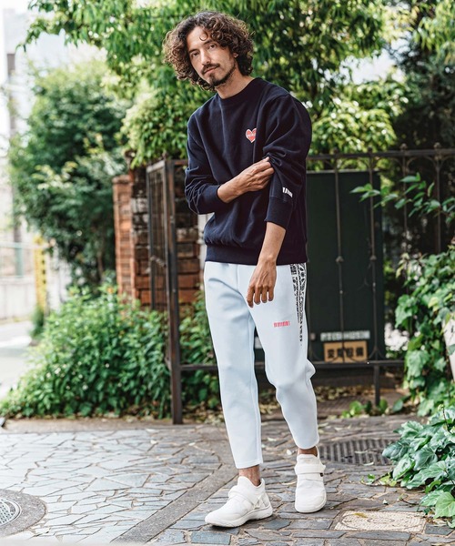 felkod(フィルコッド)の「msw1896- Heart Puff-Print 12oz Fleece Sweatshirt スウェットトレーナー(F26A210)(スウェット・メンズ・ネイビー/ホワイト/ブラック・S/M/L/XL)」の8枚目の写真