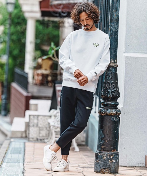 felkod(フィルコッド)の「msw1896- Heart Puff-Print 12oz Fleece Sweatshirt スウェットトレーナー(F26A210)(スウェット・メンズ・ネイビー/ホワイト/ブラック・S/M/L/XL)」の11枚目の写真