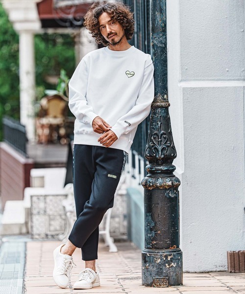 felkod(フィルコッド)の「msw1896- Heart Puff-Print 12oz Fleece Sweatshirt スウェットトレーナー(F26A210)(スウェット・メンズ・ネイビー/ホワイト/ブラック・S/M/L/XL)」の13枚目の写真