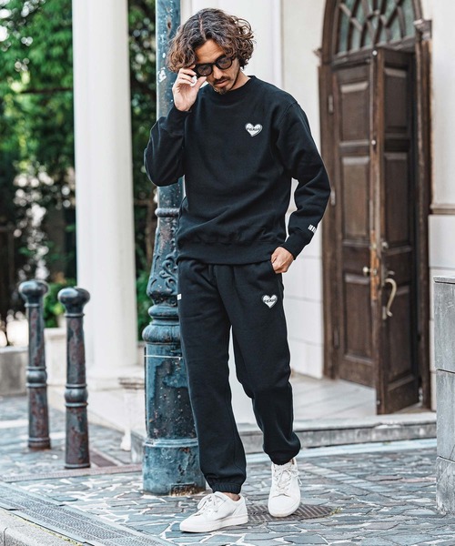 felkod(フィルコッド)の「msw1896- Heart Puff-Print 12oz Fleece Sweatshirt スウェットトレーナー(F26A210)(スウェット・メンズ・ネイビー/ホワイト/ブラック・S/M/L/XL)」の17枚目の写真