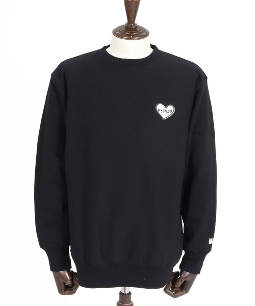 felkod(フィルコッド)の「msw1896- Heart Puff-Print 12oz Fleece Sweatshirt スウェットトレーナー(F26A210)(スウェット・メンズ・ネイビー/ホワイト/ブラック・S/M/L/XL)」の19枚目の写真