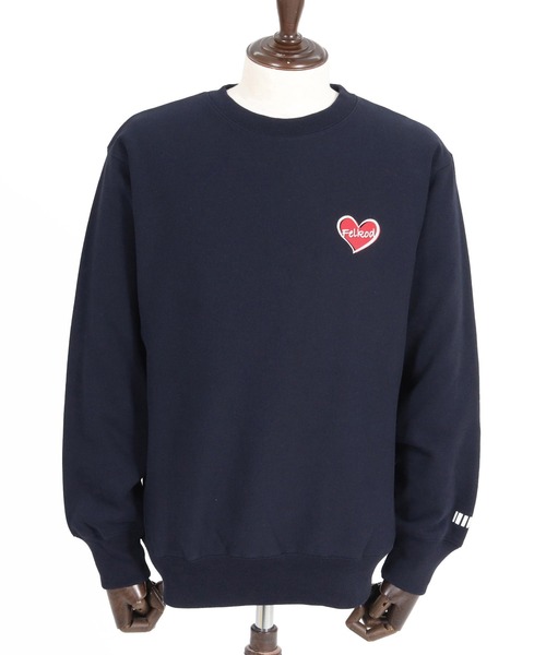 felkod(フィルコッド)の「msw1896- Heart Puff-Print 12oz Fleece Sweatshirt スウェットトレーナー(F26A210)(スウェット・メンズ・ネイビー/ホワイト/ブラック・S/M/L/XL)」の21枚目の写真