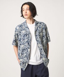 HOOKANO アロハプリント オープンカラーシャツ