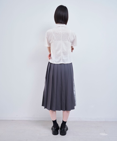 Nora Lily elle(ノラリリーエル)の「quiet skirt(スカート・レディース・ネイビー/グレー・FREE)」の11枚目の写真