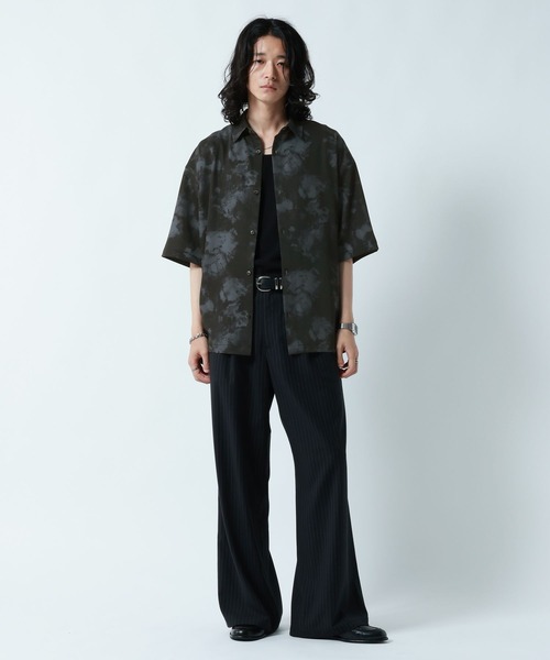 RAGEBLUE(レイジブルー)の「<接触冷感>COOL FEELING LOOSE SILHOUETTE/ラグイージルーズシルエット総柄シャツ(シャツ/ブラウス・メンズ・ライトグレー/ブラック/ネイビー・MEDIUM/LARGE)」の5枚目の写真