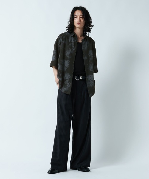 RAGEBLUE(レイジブルー)の「<接触冷感>COOL FEELING LOOSE SILHOUETTE/ラグイージルーズシルエット総柄シャツ(シャツ/ブラウス・メンズ・ライトグレー/ブラック/ネイビー・MEDIUM/LARGE)」の6枚目の写真