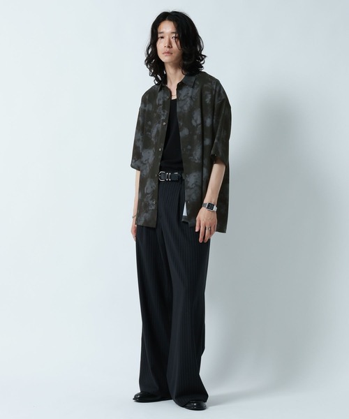 RAGEBLUE(レイジブルー)の「<接触冷感>COOL FEELING LOOSE SILHOUETTE/ラグイージルーズシルエット総柄シャツ(シャツ/ブラウス・メンズ・ライトグレー/ブラック/ネイビー・MEDIUM/LARGE)」の7枚目の写真