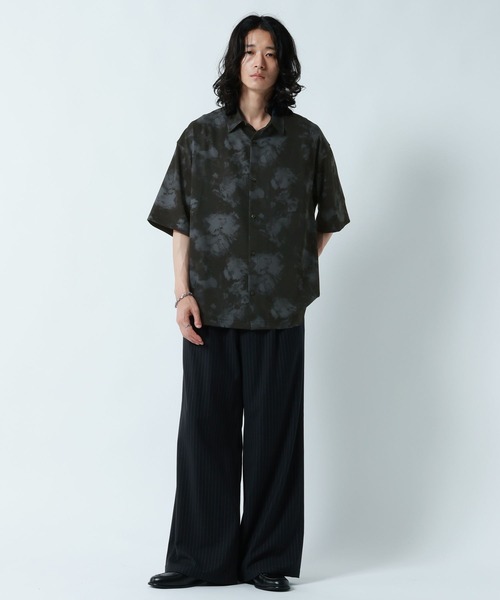 RAGEBLUE(レイジブルー)の「<接触冷感>COOL FEELING LOOSE SILHOUETTE/ラグイージルーズシルエット総柄シャツ(シャツ/ブラウス・メンズ・ライトグレー/ブラック/ネイビー・MEDIUM/LARGE)」の9枚目の写真