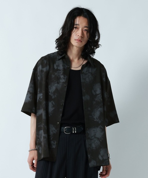 RAGEBLUE(レイジブルー)の「<接触冷感>COOL FEELING LOOSE SILHOUETTE/ラグイージルーズシルエット総柄シャツ(シャツ/ブラウス・メンズ・ライトグレー/ブラック/ネイビー・MEDIUM/LARGE)」の10枚目の写真
