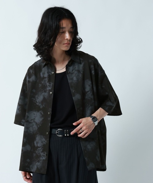RAGEBLUE(レイジブルー)の「<接触冷感>COOL FEELING LOOSE SILHOUETTE/ラグイージルーズシルエット総柄シャツ(シャツ/ブラウス・メンズ・ライトグレー/ブラック/ネイビー・MEDIUM/LARGE)」の11枚目の写真