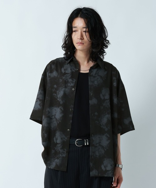 RAGEBLUE(レイジブルー)の「<接触冷感>COOL FEELING LOOSE SILHOUETTE/ラグイージルーズシルエット総柄シャツ(シャツ/ブラウス・メンズ・ライトグレー/ブラック/ネイビー・MEDIUM/LARGE)」の12枚目の写真