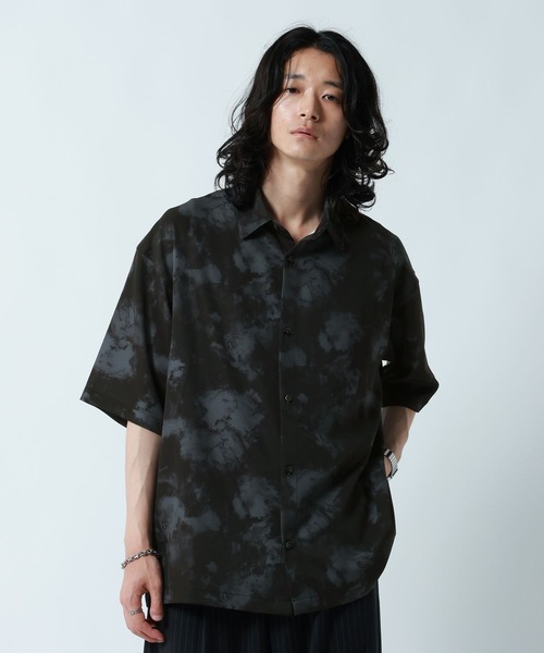 RAGEBLUE(レイジブルー)の「<接触冷感>COOL FEELING LOOSE SILHOUETTE/ラグイージルーズシルエット総柄シャツ(シャツ/ブラウス・メンズ・ライトグレー/ブラック/ネイビー・MEDIUM/LARGE)」の14枚目の写真