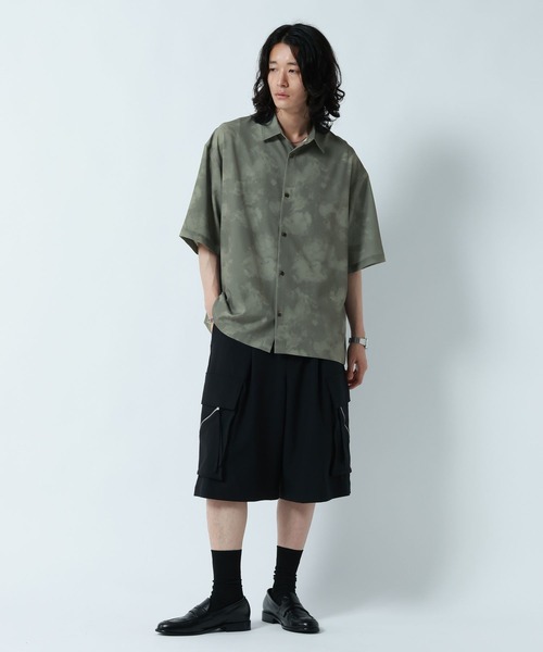 RAGEBLUE(レイジブルー)の「<接触冷感>COOL FEELING LOOSE SILHOUETTE/ラグイージルーズシルエット総柄シャツ(シャツ/ブラウス・メンズ・ライトグレー/ブラック/ネイビー・MEDIUM/LARGE)」の16枚目の写真