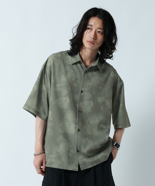 RAGEBLUE(レイジブルー)の「<接触冷感>COOL FEELING LOOSE SILHOUETTE/ラグイージルーズシルエット総柄シャツ(シャツ/ブラウス・メンズ・ライトグレー/ブラック/ネイビー・MEDIUM/LARGE)」の20枚目の写真