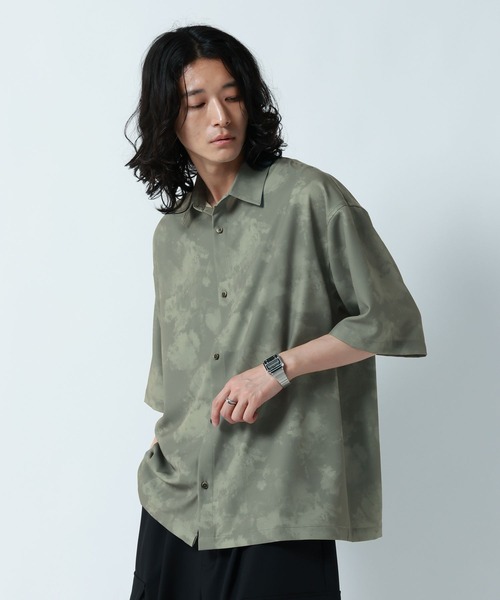 RAGEBLUE(レイジブルー)の「<接触冷感>COOL FEELING LOOSE SILHOUETTE/ラグイージルーズシルエット総柄シャツ(シャツ/ブラウス・メンズ・ライトグレー/ブラック/ネイビー・MEDIUM/LARGE)」の21枚目の写真