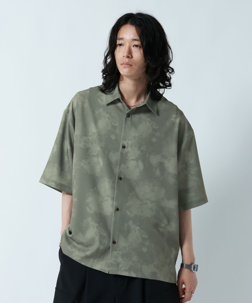 RAGEBLUE(レイジブルー)の「<接触冷感>COOL FEELING LOOSE SILHOUETTE/ラグイージルーズシルエット総柄シャツ(シャツ/ブラウス・メンズ・ライトグレー/ブラック/ネイビー・MEDIUM/LARGE)」の22枚目の写真