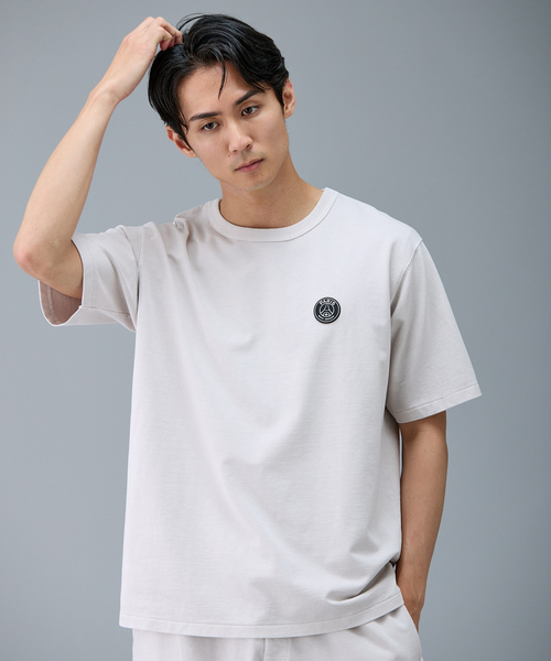 PARIS SAINT-GERMAIN（パリサンジェルマン）の「【Paris Saint-Germain / パリ・サン＝ジェルマン】 JP PIGMENT CREST TEE（Tシャツ/カットソー・メンズ・ブラック系その他/ベージュ/ピンク・SMALL/MEDIUM/LARGE/X-LARGE）」の12枚目の写真