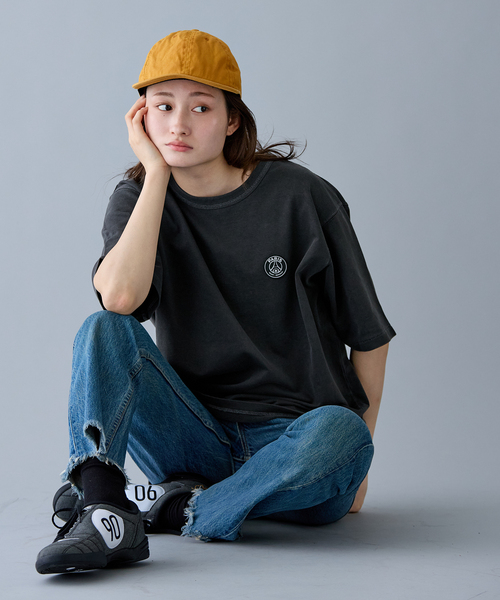 PARIS SAINT-GERMAIN（パリサンジェルマン）の「【Paris Saint-Germain / パリ・サン＝ジェルマン】 JP PIGMENT CREST TEE（Tシャツ/カットソー・メンズ・ブラック系その他/ベージュ/ピンク・SMALL/MEDIUM/LARGE/X-LARGE）」の18枚目の写真