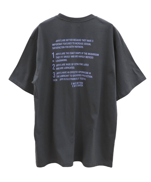 ISOOK(アイスー)の「バックレタリングプリントオーバーTシャツ(chiica select) / レタリング ルーズ丈 ビッグシルエット 英字ロゴ(Tシャツ/カットソー・レディース・チャコール/ホワイト・FREE)」の15枚目の写真