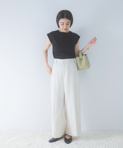 URBAN RESEARCH ROSSO WOMEN(アーバンリサーチ ロッソ)の「ベルテッドシアーパンツ(その他パンツ・レディース・オフホワイト/ブラック・36/38)」の20枚目の写真