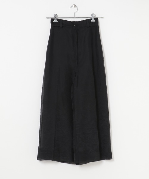 URBAN RESEARCH ROSSO WOMEN(アーバンリサーチ ロッソ)の「ベルテッドシアーパンツ(その他パンツ・レディース・オフホワイト/ブラック・36/38)」の8枚目の写真