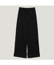 ベルコドットロールアップロングスウェットパンツ