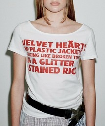 runningHIGH（ランニングハイ）の「【runningHIGH】LETTERING SLIM H/S TEE / 【ランニングハイ】レタリングスリム半袖Tシャツ（Tシャツ/カットソー）」