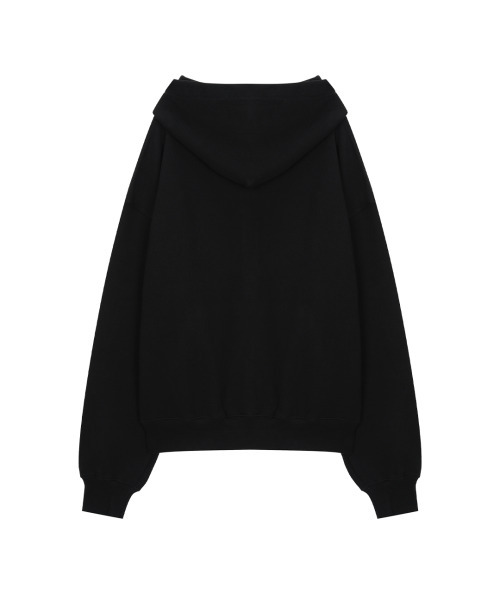 41PRAY（サイルプレイ）の「[Brushed] Graphic Zip Up Hoodie / Black（パーカー・レディース・ブラック・OS）」の4枚目の写真