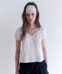 レディース ROLAROLA SMOCKING SHIRRING BLOUSE OLIVE