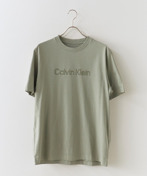 Calvin Klein（カルバン・クライン）の「Calvin Klein/カルバンクライン SS 20S EU SPW HD SHIN STNDRD GRAPHIC TEE フロント ブランドロゴ 半袖 クルーネック Tシャツ メンズ レディース ユニセックス 2026年 夏 夏服（Tシャツ/カットソー・メンズ・ホワイト/ブラック/オリーブ・S/M/L/XL）」の15枚目の写真