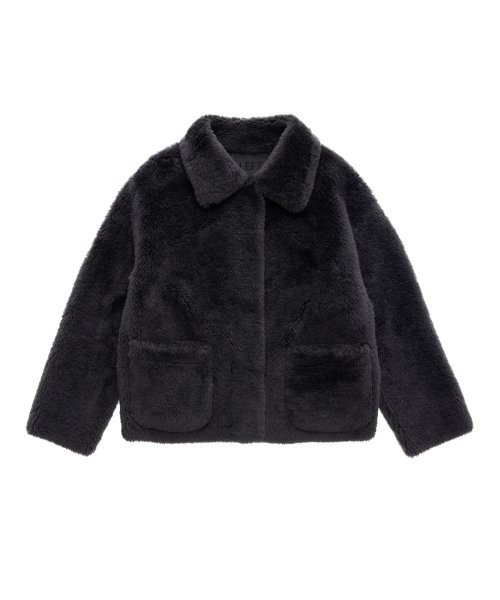 LEFTSEOUL（レフトソウル）の「リアルウールデイリージャケット [グレー]（ムートンコート・レディース・その他・MEDIUM/SMALL）」の2枚目の写真