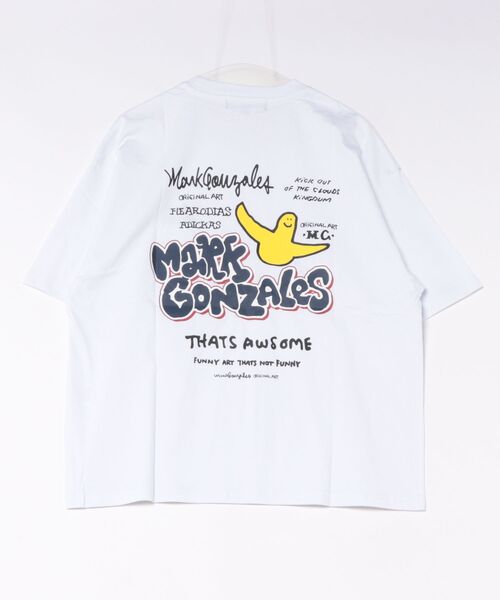 RiNc (リンク)の「【 MARK GONZALES 】 エンジェルロゴ バックプリント Tシャツ(Tシャツ/カットソー・メンズ・ホワイト/ブラック・XL/M/L)」の3枚目の写真