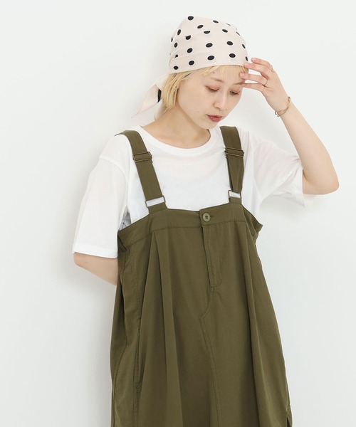 HEART MARKET（ハートマーケット）の「さらっとやわらかT（Tシャツ/カットソー・レディース・ナチュラル/グレイッシュベージュ/ブラック系/ホワイト/ブラック/カーキ/ネイビー/チャコール/イエロー・MEDIUM/LARGE/LL）」の2枚目の写真