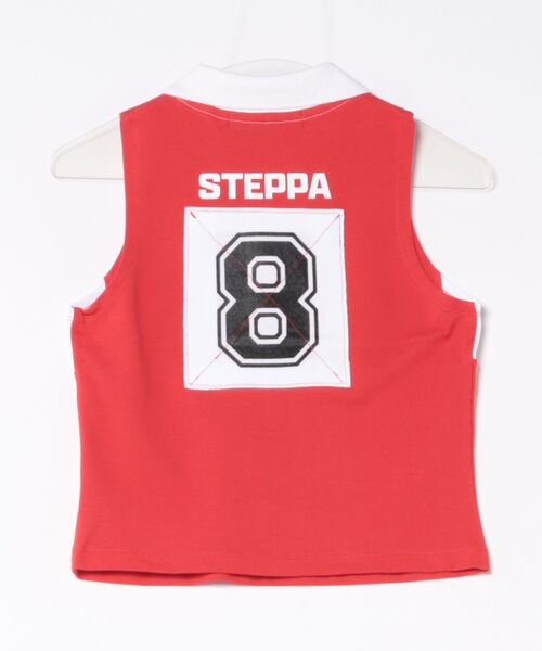L.H.P(エルエイチピー)の「STEPPA/ステッパ/RUGBY HALTERNECK(ポロシャツ・レディース・レッド/ブラック・F)」の3枚目の写真