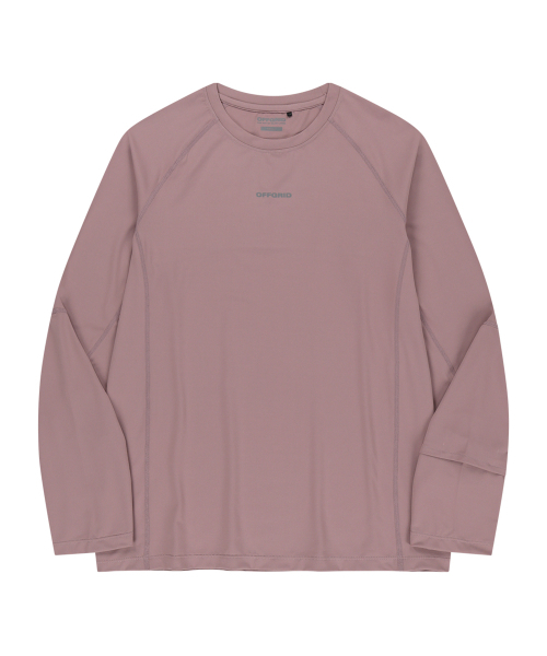 OFFGRID(オフグリッド)の「クーリアアスキンロングスリーブ-ダスティピンク(Tシャツ/カットソー・メンズ・その他・SMALL/LARGE/X-LARGE/MEDIUM)」の1枚目の写真