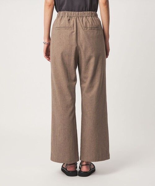 green label relaxing（グリーンレーベルリラクシング）の「［size SHORT/TALLあり］BREEZE LINEN ブリーズリネン ワイド パンツ 2（その他パンツ・レディース・モカ/ブラック/ダークブラウン・TALL/SHORT/42/38/36/34/40）」の5枚目の写真