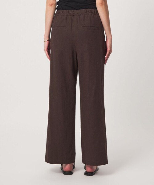 green label relaxing（グリーンレーベルリラクシング）の「［size SHORT/TALLあり］BREEZE LINEN ブリーズリネン ワイド パンツ 2（その他パンツ・レディース・モカ/ブラック/ダークブラウン・TALL/SHORT/42/38/36/34/40）」の8枚目の写真