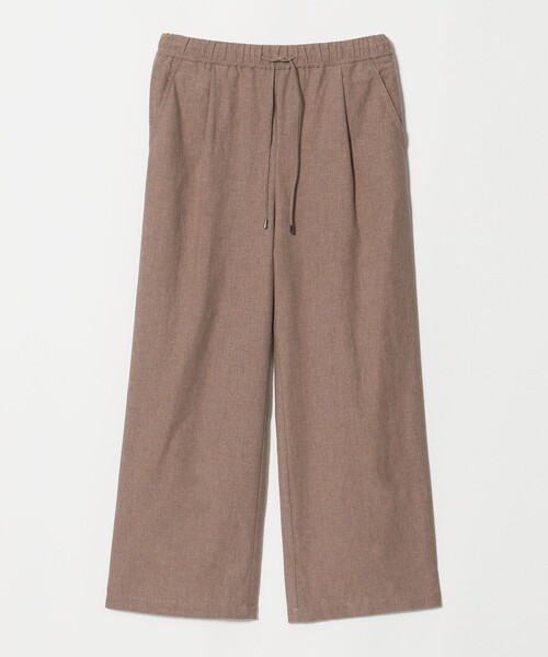 green label relaxing（グリーンレーベルリラクシング）の「［size SHORT/TALLあり］BREEZE LINEN ブリーズリネン ワイド パンツ 2（その他パンツ・レディース・モカ/ブラック/ダークブラウン・TALL/SHORT/42/38/36/34/40）」の9枚目の写真