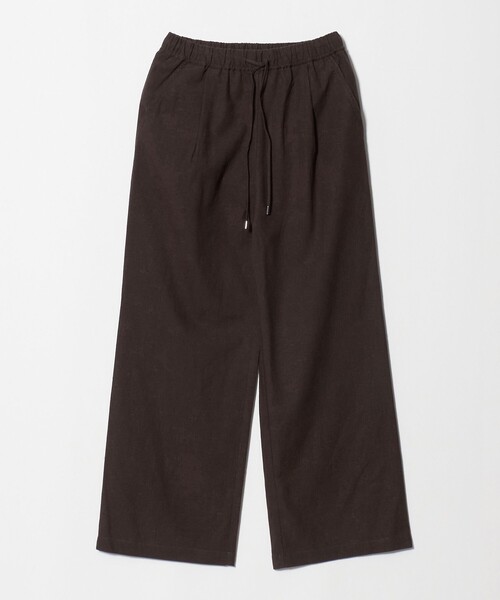 green label relaxing（グリーンレーベルリラクシング）の「［size SHORT/TALLあり］BREEZE LINEN ブリーズリネン ワイド パンツ 2（その他パンツ・レディース・モカ/ブラック/ダークブラウン・TALL/SHORT/42/38/36/34/40）」の21枚目の写真