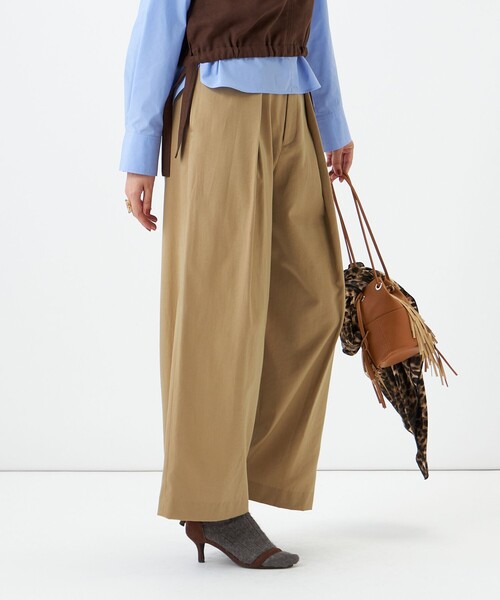 NOLLEY’S（ノーリーズ）の「【一部WEB限定サイズ】ウォッシャブルロビンソンツイルデザインパンツ（その他パンツ・レディース・ブラック/ベージュ/ブラウン・36/39/38）」の16枚目の写真