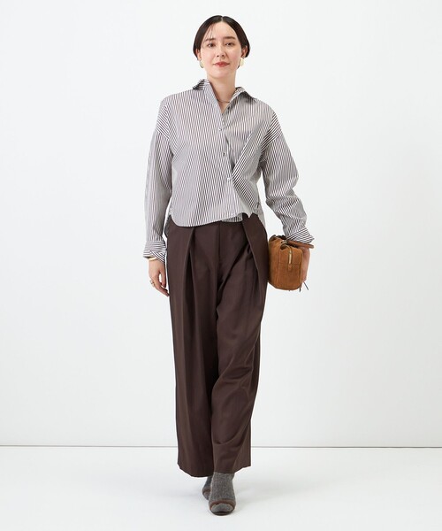 NOLLEY’S（ノーリーズ）の「【一部WEB限定サイズ】ウォッシャブルロビンソンツイルデザインパンツ（その他パンツ・レディース・ブラック/ベージュ/ブラウン・36/39/38）」の18枚目の写真