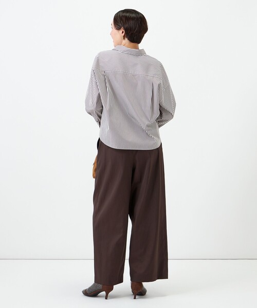 NOLLEY’S（ノーリーズ）の「【一部WEB限定サイズ】ウォッシャブルロビンソンツイルデザインパンツ（その他パンツ・レディース・ブラック/ベージュ/ブラウン・36/39/38）」の21枚目の写真
