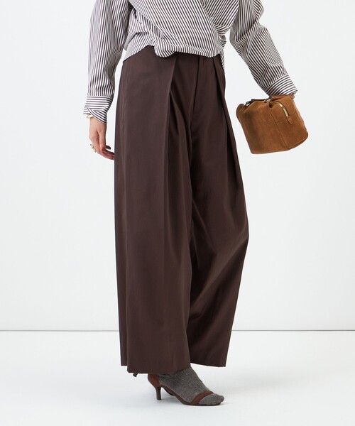 NOLLEY’S（ノーリーズ）の「【一部WEB限定サイズ】ウォッシャブルロビンソンツイルデザインパンツ（その他パンツ・レディース・ブラック/ベージュ/ブラウン・36/39/38）」の4枚目の写真