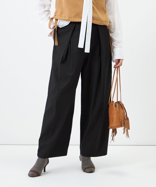 NOLLEY’S（ノーリーズ）の「【一部WEB限定サイズ】ウォッシャブルロビンソンツイルデザインパンツ（その他パンツ・レディース・ブラック/ベージュ/ブラウン・36/39/38）」の12枚目の写真