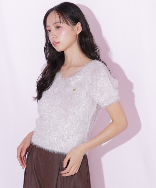 JILL by JILL STUART(ジルバイジルスチュアート)の「フェザーコンパクトニットトップス(ニット/セーター・レディース・ブルー/ピンク/グリーン系その他・FREE)」の11枚目の写真