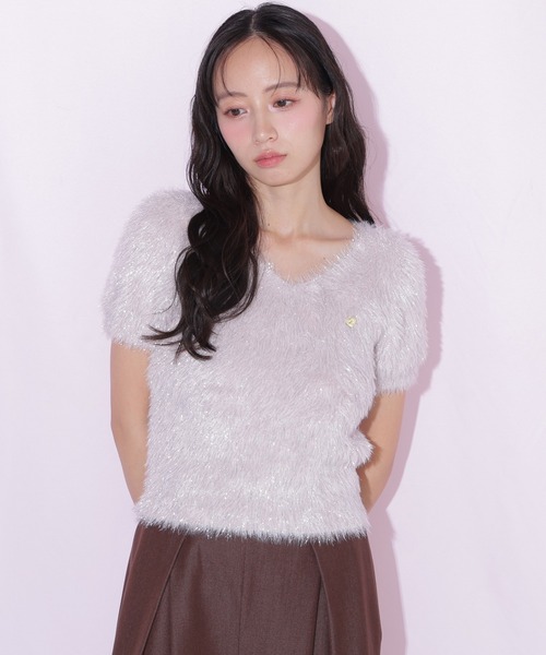 JILL by JILL STUART(ジルバイジルスチュアート)の「フェザーコンパクトニットトップス(ニット/セーター・レディース・ブルー/ピンク/グリーン系その他・FREE)」の10枚目の写真